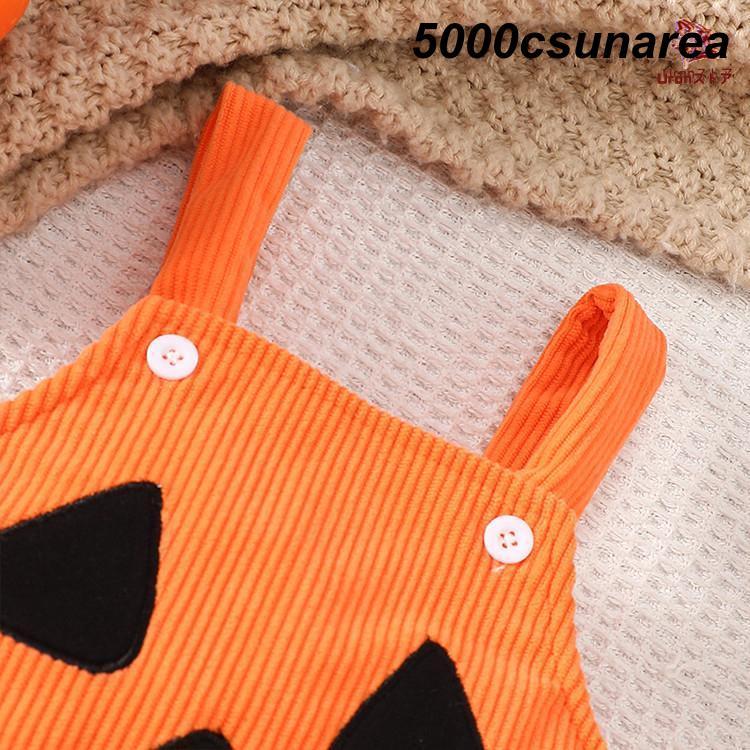 ハロウィン FCZY 仮装 変装 ベビー サロペット かぼちゃ ポンチョ オレンジ 幽霊 幼児 着ぐるみ オーバーオール キッズ 衣装 赤ちゃん 0-4歳 コスチューム - 画像 (2)