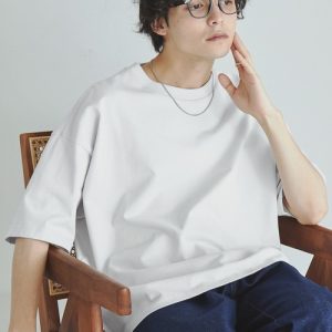 MONO-MART tシャツ リラックスルーズベーシックT オーバーサイズ ラスティックコットンカットソー メンズ レディース