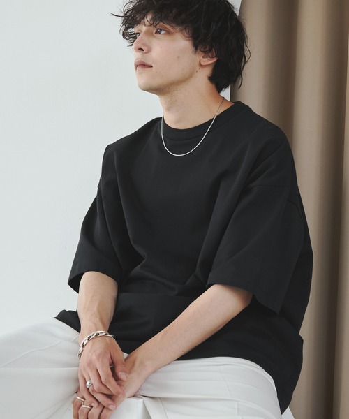 MONO-MART tシャツ リラックスルーズベーシックT オーバーサイズ ラスティックコットンカットソー メンズ レディース - 画像 (3)