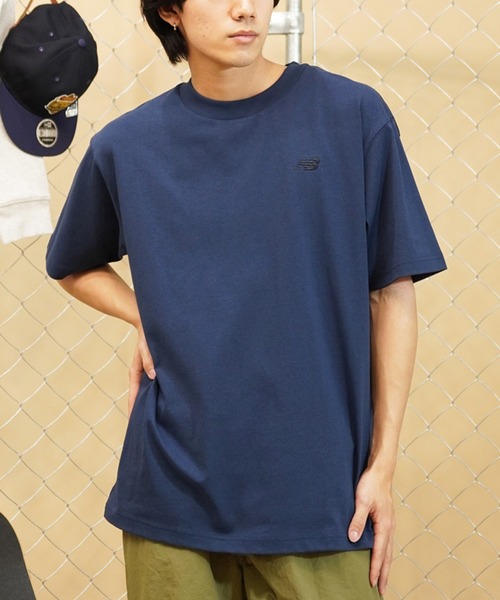 New Balance tシャツ new balance/ニューバランス 半袖Tシャツ/半袖Tee 無地 オーバーサイズ ユニセックス MT41533 メンズ レディース - 画像 (5)