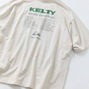 FREAK'S STORE tシャツ 限定展開 KELTY×FREAK'S STORE/ケルティ 別注 ビッグシルエット ツアーロゴ バックプリント クルーネックTシャツ メンズ