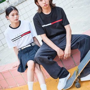 TOMMY HILFIGER tシャツ 「オンライン限定」「ユニセックス」トミーヒルフィガーロゴTシャツ / TINO TEE メンズ レディース