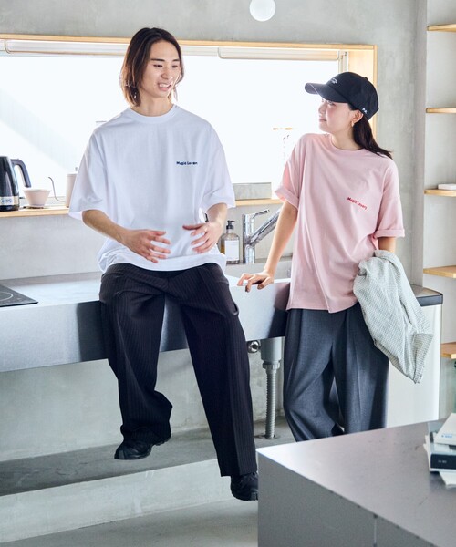 FREAK'S STORE tシャツ 限定展開 PK×FREAK'S STORE/ピーケー 別注 ビッグシルエット バックプリント Tシャツ / Tune Out Music メ - 画像 (6)