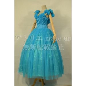 【ディズニー シンデレラ コスプレ 衣装】シンデレラ サテンプリンセスドレス パニエ付き コスチューム 演奏会 二次会 映画 グリム アニメ オーダーメイド