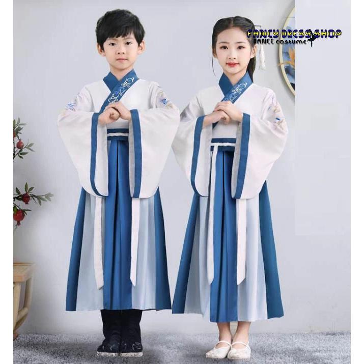 子供漢服 チャイナ服 カンフー衣装 キッズ 中華服 子ども 女の子 男の子 ユニセックスチャイナ衣装 唐装 ハロウィンコスプレ衣装 中華ステージ衣装 華流コスプレ - 画像 (3)