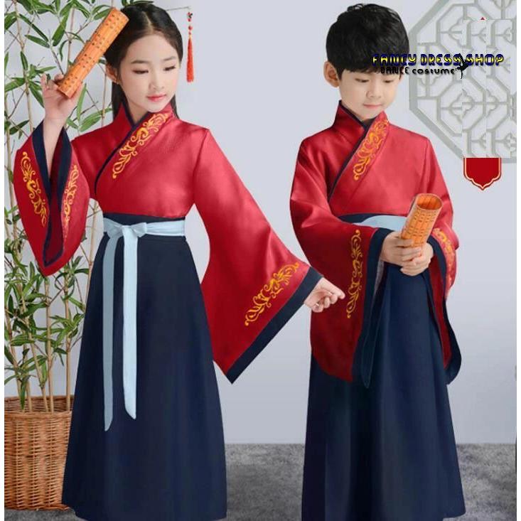 子供漢服 チャイナ服 カンフー衣装 キッズ 中華服 子ども 女の子 男の子 ユニセックスチャイナ衣装 唐装 ハロウィンコスプレ衣装 中華ステージ衣装 華流コスプレ - 画像 (7)