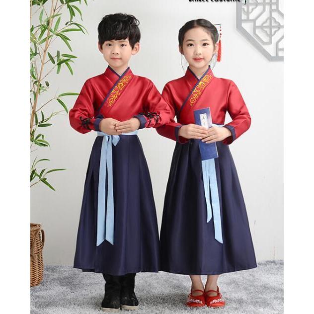 子供漢服 チャイナ服 カンフー衣装 キッズ 中華服 子ども 女の子 男の子 ユニセックスチャイナ衣装 唐装 ハロウィンコスプレ衣装 中華ステージ衣装 華流コスプレ - 画像 (8)