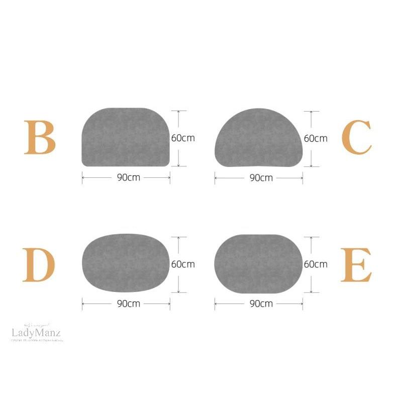 5サイズ?3カラー バスマット ソフト 珪藻土バスマット 手洗い&洗濯機対応 瞬間吸水 お風呂マット 速乾 抗菌 防臭 滑り止め 柔らかい - 画像 (3)