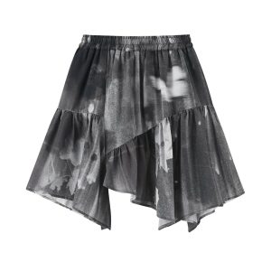 2color ミニスカート 夏服 レディース 絞り染め オリジナル