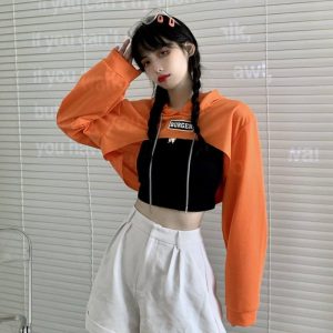 8color トップス アルファベット 赤 オレンジ 青 黒 グレー 白 紫 緑