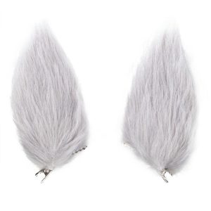 コスプレ ウマ耳 シルバー 全4色 ケモミミ 可愛い 大人用 子供用 衣装 アニマル 動物 おもちゃ なりきり グッズ 仮装 ハロウィン ワンタッチピン