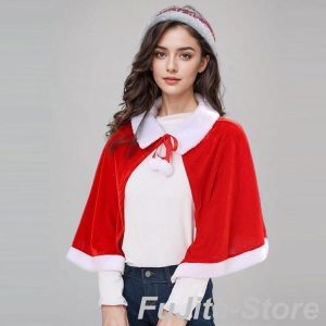 クリスマス マント レディース キッズ 女の子 プレ 衣装 サンタ ケープ クリスマス衣装 2タイプ サンタクロース フード付き