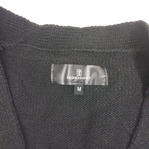 ◇ ⊇ MONO-MART モノマート 長袖 ニットカーディガン サイズM ブラック メンズ E - 画像 (2)
