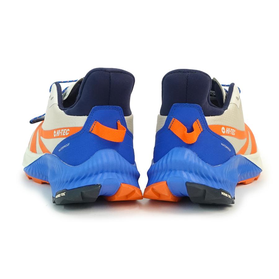 HI-TEC ハイテック スニーカー メンズ アウトドア NOMAD ADV WP ウォームグレー/レッドオレンジ ハイクスニーカー 高機能 - 画像 (5)