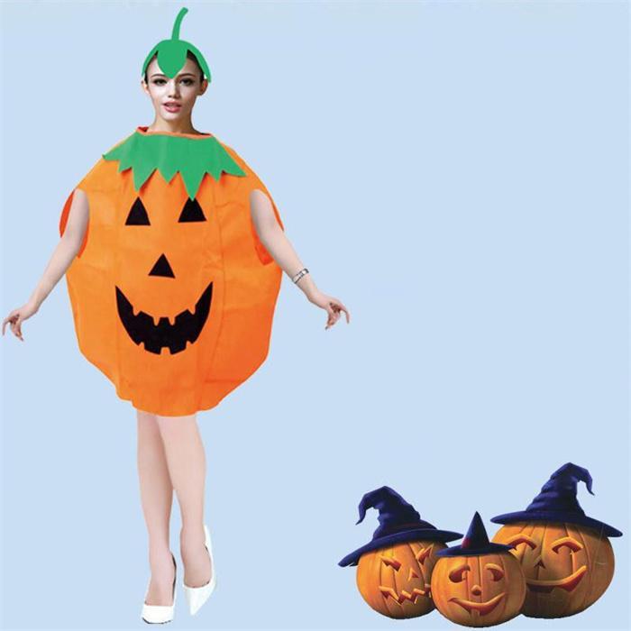 親子ペアルック ハロウィン 2点セット 子供 大人 カボチャ クリスマス 仮装 コスチューム ダンス衣装 キッズ 衣装 コスプレ 女の子 男の子 - 画像 (4)