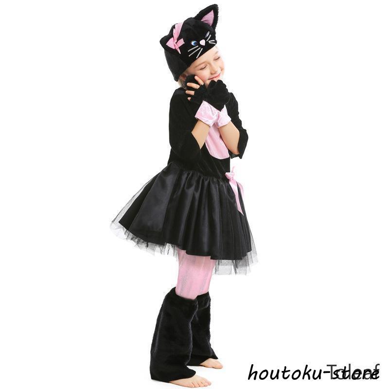 子供衣装子供 女の子 男の子 猫 黒猫 ウィッチ キッズ 衣装 幼稚園衣装 最新衣装 ハロウィーン - 画像 (4)