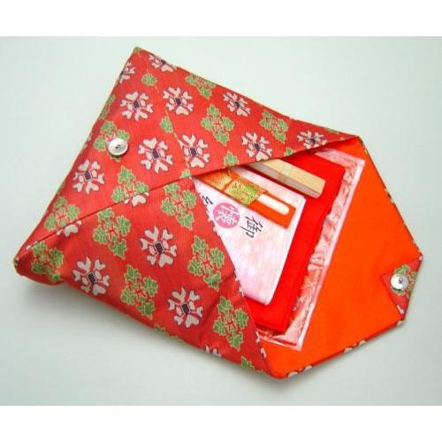 茶道具 数奇屋袋 数寄屋袋 普通サイズ 正絹 秋草紋 茶道 - 画像 (2)