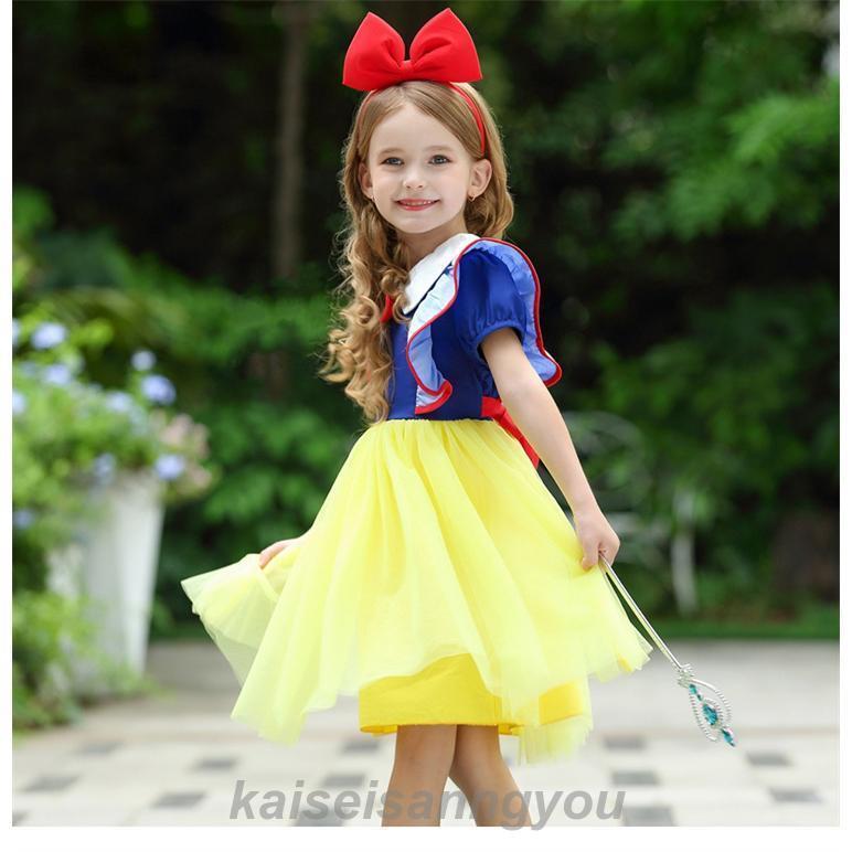 コスプレ キャラクター衣装 プリンセスドレス 白雪姫 スノーホワイト こどもドレス 結婚式 発表会 子供 ドレス ハロウィン コスプレ衣装 - 画像 (3)