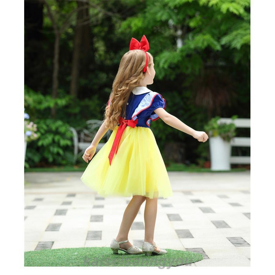 コスプレ キャラクター衣装 プリンセスドレス 白雪姫 スノーホワイト こどもドレス 結婚式 発表会 子供 ドレス ハロウィン コスプレ衣装 - 画像 (5)