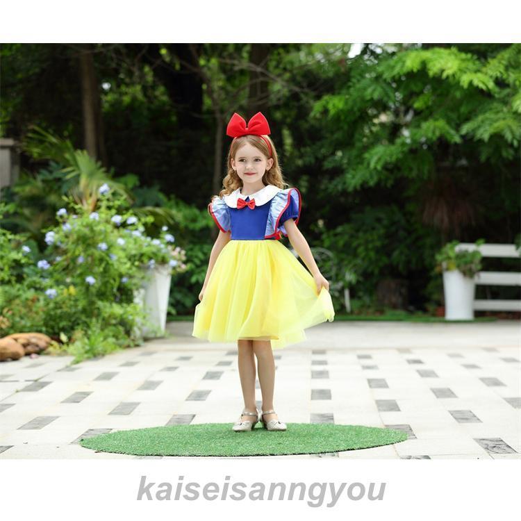 コスプレ キャラクター衣装 プリンセスドレス 白雪姫 スノーホワイト こどもドレス 結婚式 発表会 子供 ドレス ハロウィン コスプレ衣装 - 画像 (6)