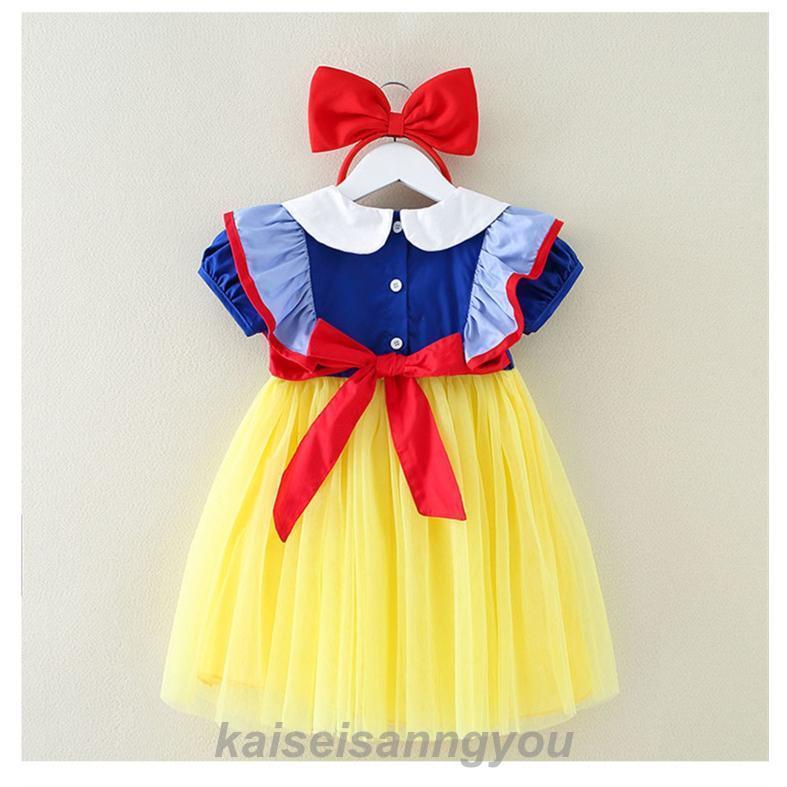 コスプレ キャラクター衣装 プリンセスドレス 白雪姫 スノーホワイト こどもドレス 結婚式 発表会 子供 ドレス ハロウィン コスプレ衣装 - 画像 (9)