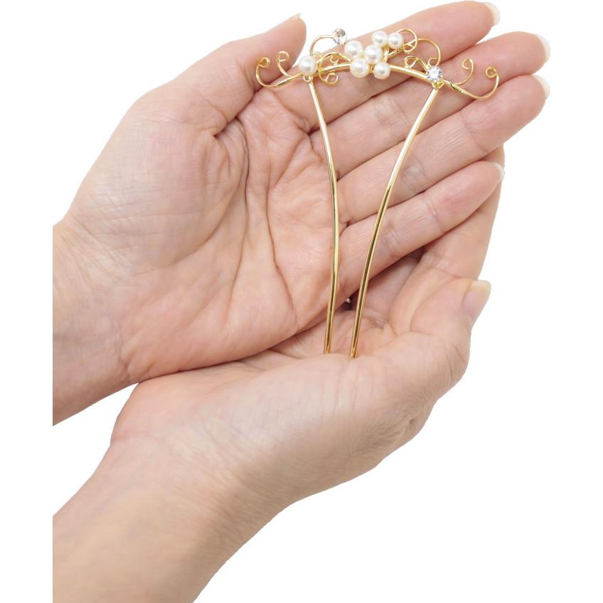 かんざし 20 パール 結婚式 簪 送料無料 高級 日本製 髪飾り - 画像 (2)