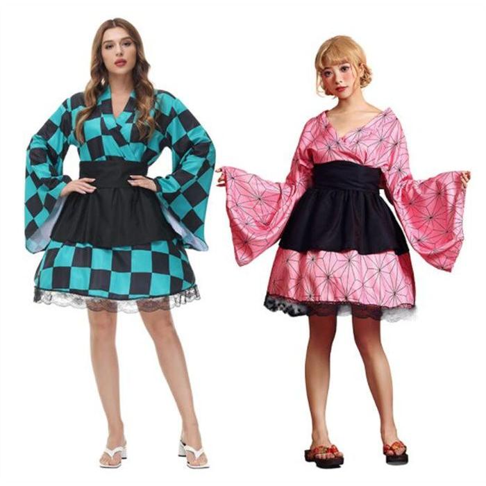 コスプレ 和服 着物 花魁 ドレス アニメコスチューム 衣装 巫女 コスプレ花魁 着物ドレス よさこい衣装 袴 ド - 画像 (5)