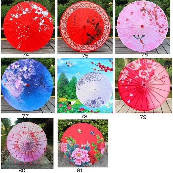 中国古代コスプレ道具古典傘 唐装?漢服中華服舞台道具チャイナ風 撮影写真道具傘 コスプレ小物 中国伝統唐傘 団体演出道具中国風花柄 デザイン豊富 - 画像 (8)