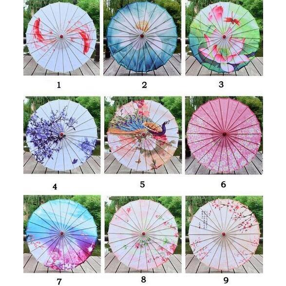 中国古代コスプレ道具古典傘 唐装?漢服中華服舞台道具チャイナ風 撮影写真道具傘 コスプレ小物 中国伝統唐傘 団体演出道具中国風花柄 デザイン豊富 - 画像 (2)