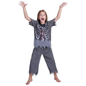 子供ハロウィン衣装子供 男の子 女の子 骨 ホラー 骸骨 ドクロ どくろ ゾンビ キッズ ハロウィン衣装 幼稚園ハロウィン衣装 最新ハロウィン衣装A