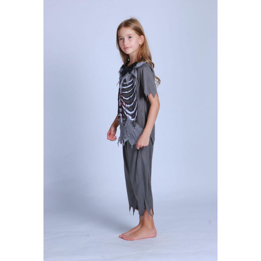 子供ハロウィン衣装子供 男の子 女の子 骨 ホラー 骸骨 ドクロ どくろ ゾンビ キッズ ハロウィン衣装 幼稚園ハロウィン衣装 最新ハロウィン衣装A - 画像 (3)