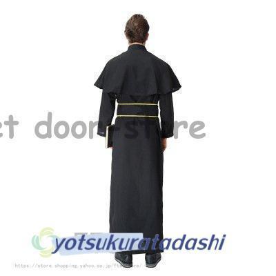 メンズ 神父修道士教父牧師宣教師ゴッドファーザー変装大人用仮装コスチューム男キャラクタークリスマス - 画像 (2)