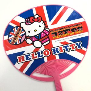ハローキティ CLASSIC32Fes×ハローキティ うちわ(ピンク/ブルー)