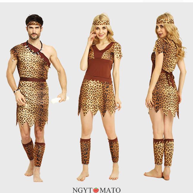 コスプレ 大人用 野蛮人 インディアン風 コスチューム コスプレ衣装 先住民 原始人風 道具 小物 ハロウィン衣装 ハロウィン 学園祭 衣装 仮装 イベントcosplay - 画像 (8)