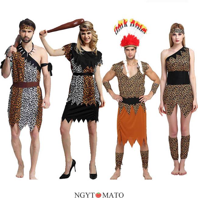 コスプレ 大人用 野蛮人 インディアン風 コスチューム コスプレ衣装 先住民 原始人風 道具 小物 ハロウィン衣装 ハロウィン 学園祭 衣装 仮装 イベントcosplay - 画像 (9)