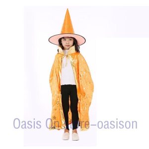 衣装 子供用 魔法使いの帽子とマント 魔法使い 帽子 マント コスチューム キッズ 魔女 悪魔