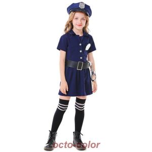 子供用 女の子 ワンピース 手錠 コスチューム 衣装 ハロウィーン 仮装 変装 幼稚園 小学生