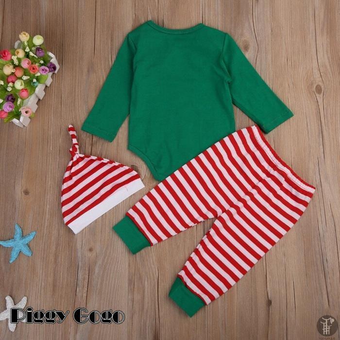 ベビークリスマスロンパース コスプレ コスチューム 帽子付き サンタ 衣装 キッズ ベビ服 こども用 赤ちゃん 80cm 90cm 100cm プレゼント - 画像 (6)