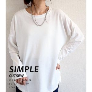 uricca 1890円 2点購入クーポンで！ Tシャツ レディース トップス ロンT 長袖 春 秋 冬 黒 白 おしゃれ かわいい 30代 40代 50代 ボーダー 柄 [郵2]^t778^