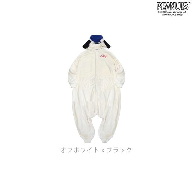 SNOOPY スヌーピー オラフ パジャマ ボア フリース 部屋着 ルームウェア きぐるみ なりきり 刺繍 PEANUTS - 画像 (7)