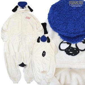 SNOOPY スヌーピー オラフ パジャマ ボア フリース 部屋着 ルームウェア きぐるみ なりきり 刺繍 PEANUTS