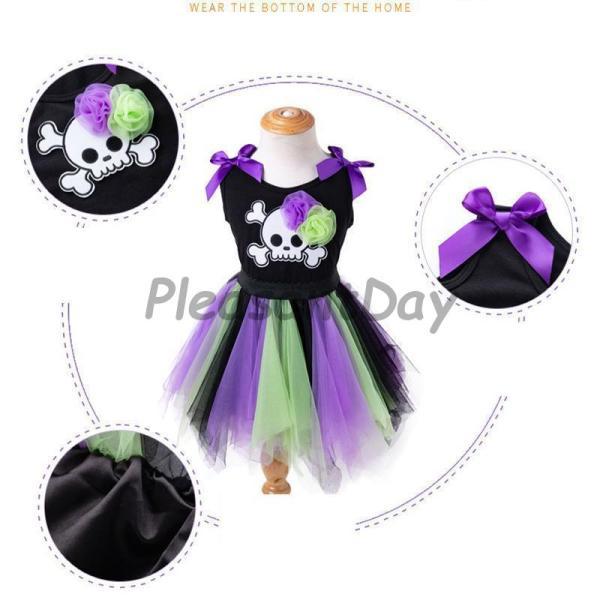 女の子 衣装 魔女 子供 王女 コスプレドラマ 仮装 キッズ 悪魔 ワンピース コスチューム 魔法使い ワンピ 精霊 妖精 - 画像 (6)