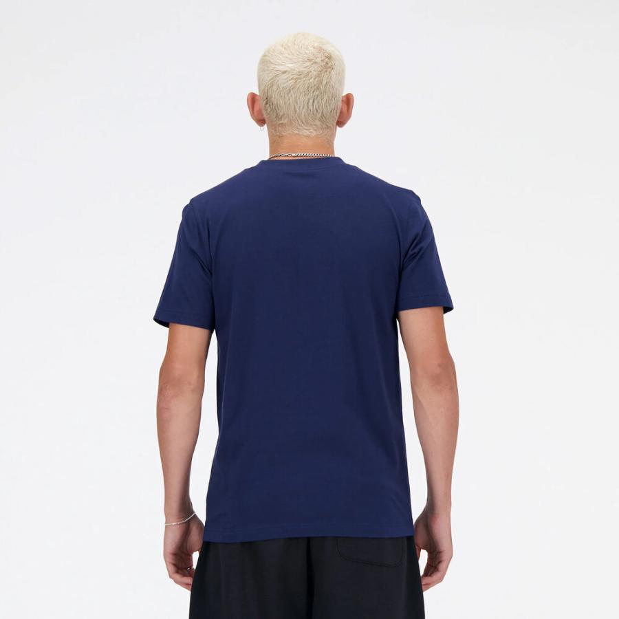 New Balance ニューバランス Tシャツ メンズ 半袖 スタックドロゴ NB ネイビー MT41502-NNY - 画像 (2)