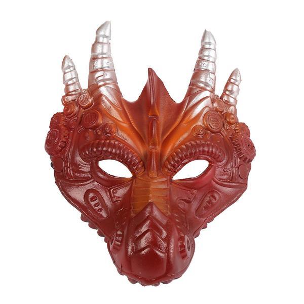 ハロウィン 大人用 ドラゴン コスチューム ウイングマスク セット 耐久性あり パフォーマンス コスプレ用 レッド - 画像 (4)