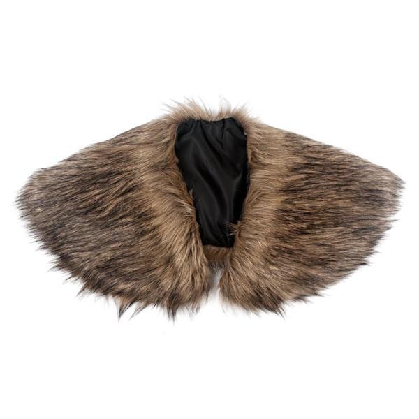 男用ファーカラー マント バーバリアン 冬用ショール ホリデードレスアップ ステージショー - 画像 (7)