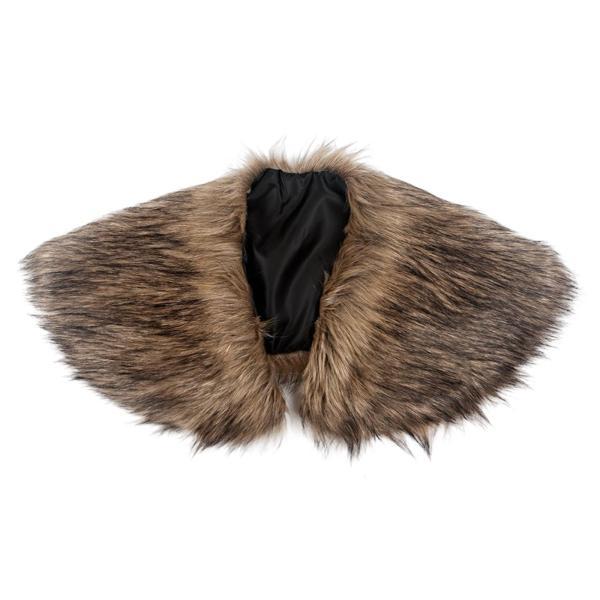 男用ファーカラー マント バーバリアン 冬用ショール ホリデードレスアップ ステージショー - 画像 (8)