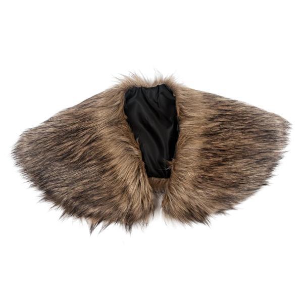 男用ファーカラー マント バーバリアン 冬用ショール ホリデードレスアップ ステージショー - 画像 (9)