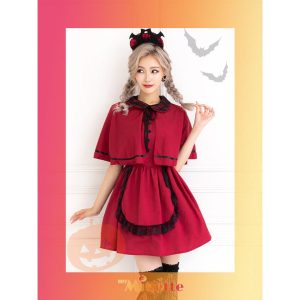 myMinette 洋館メイド コスプレ 衣装 セット メイド服 制服 仮装 コスプレ衣装 ウエイトレス メイド ワンピース 可愛い