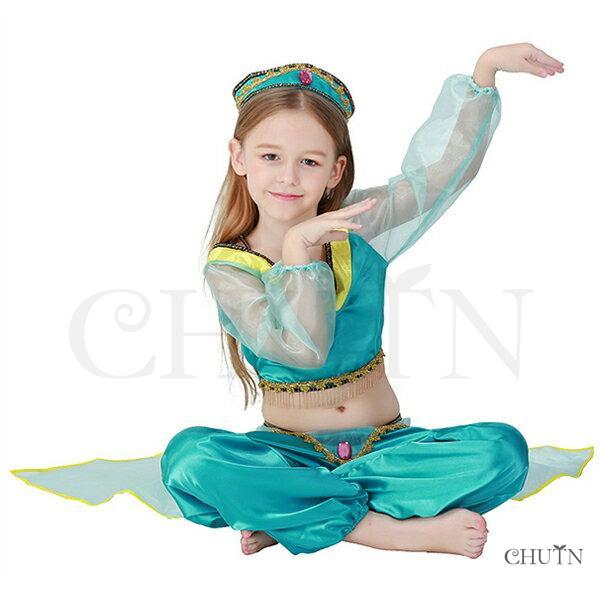 ハロウィン衣装 コスプレ アラジン 魔法のランプ 親子仮装 コスチューム アラビアン ベリーダンス アラブ 中東 大人用 キッズ用 女性/子供 プリンセス - 画像 (6)