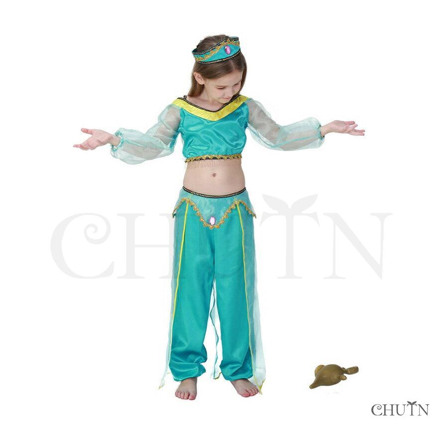 ハロウィン衣装 コスプレ アラジン 魔法のランプ 親子仮装 コスチューム アラビアン ベリーダンス アラブ 中東 大人用 キッズ用 女性/子供 プリンセス - 画像 (8)